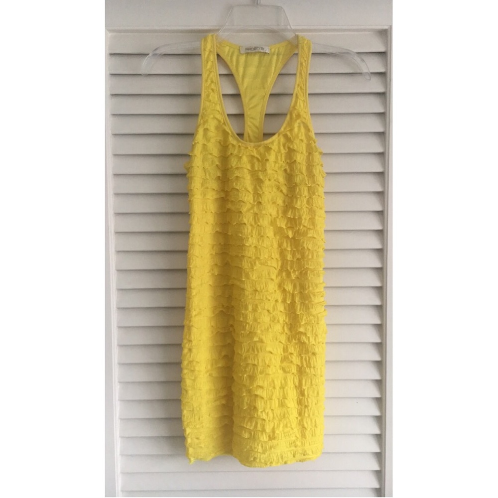 Arden B yellow mini dress